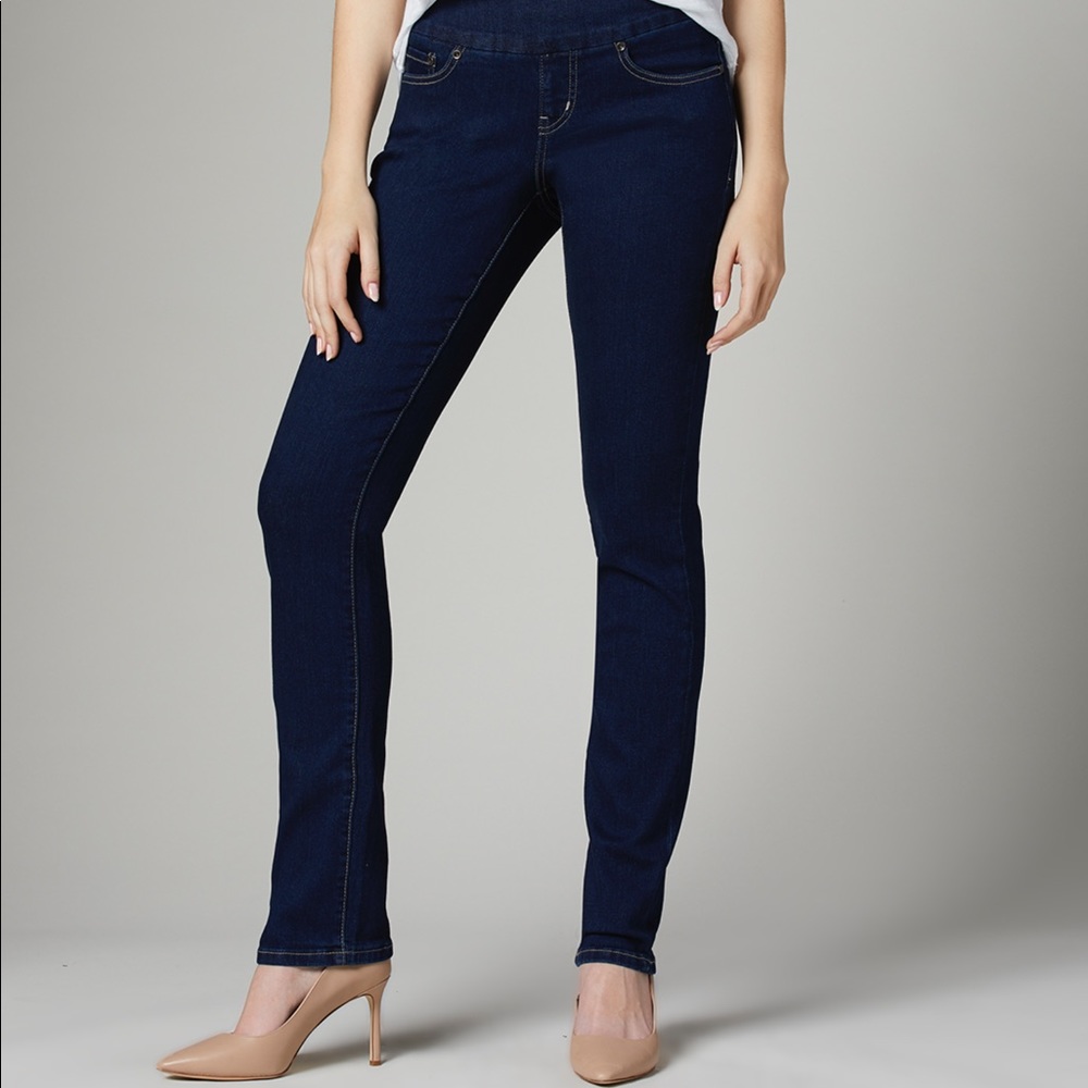Dark Wash JAG “Peri” Straight Leg Jeans